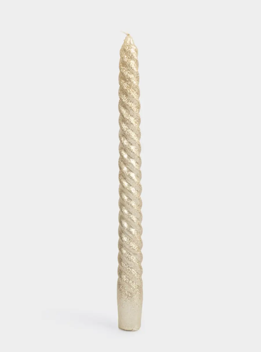 Свеча, 25 см, 2 шт, тонкая, шампань, Rope ,image-2