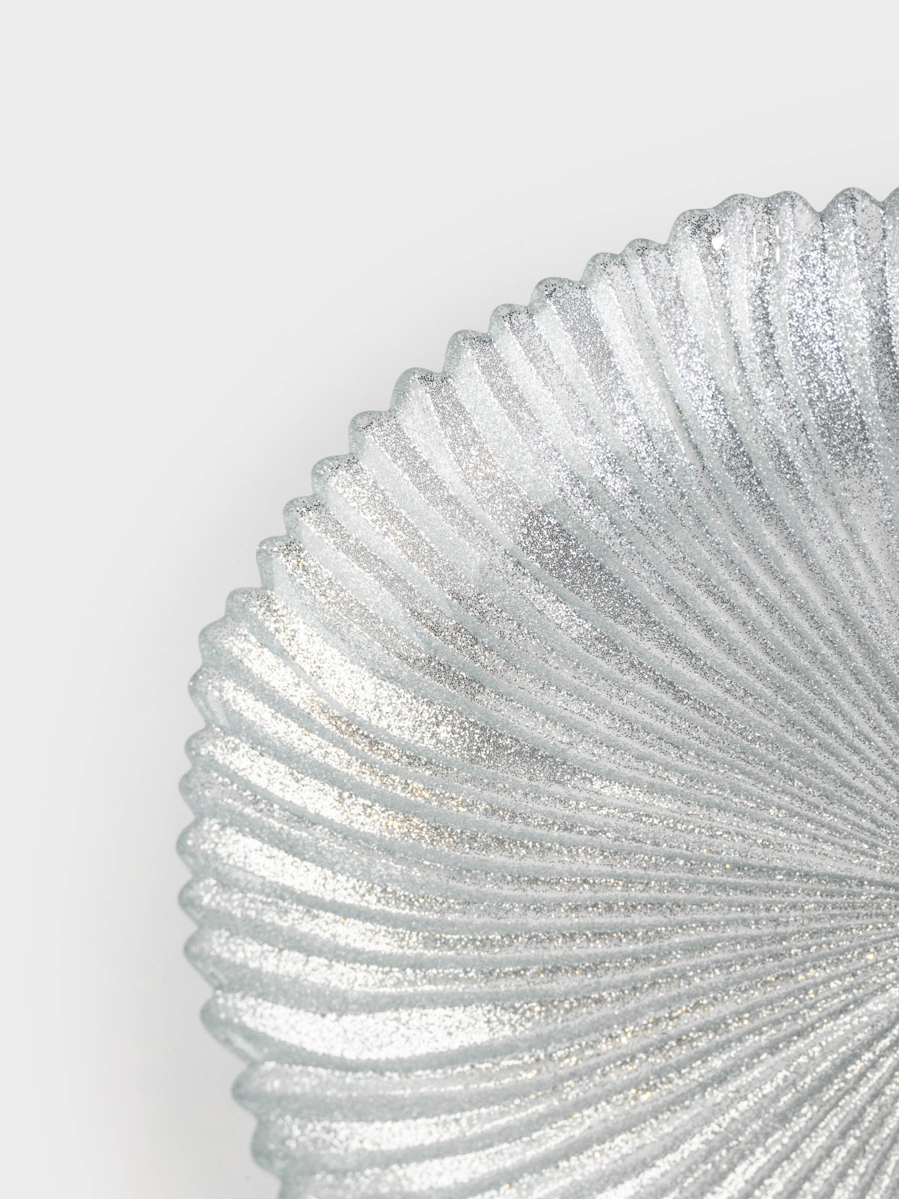 Тарелка закусочная, 21 см, стекло, серебристая, Avila, image-4