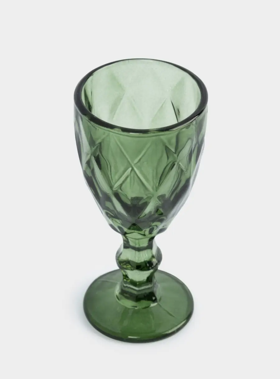Рюмка, 50 мл, стекло Р, зеленая, Diamond color ,image-1