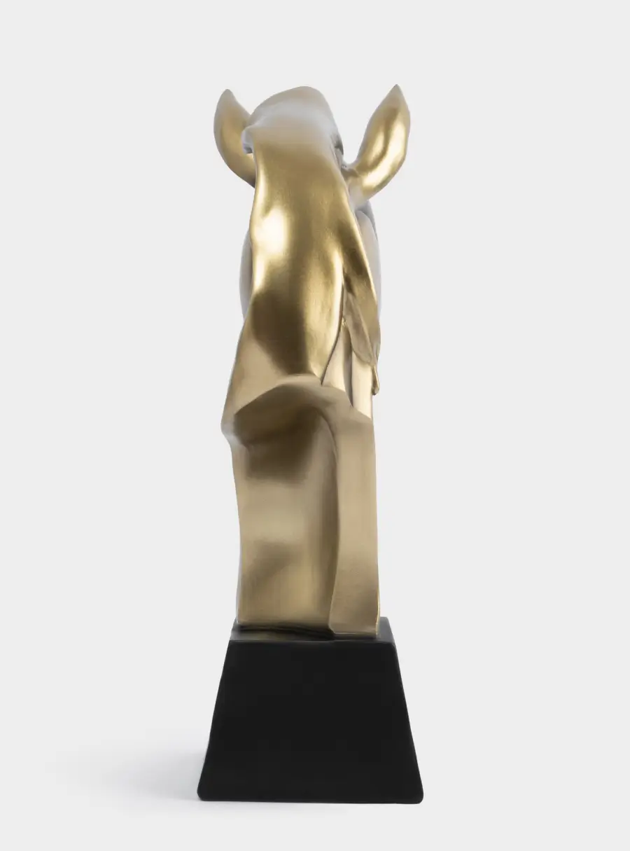 Статуэтка, 35 см, полирезин, бронзовая, Голова коня, Horse ,image-3