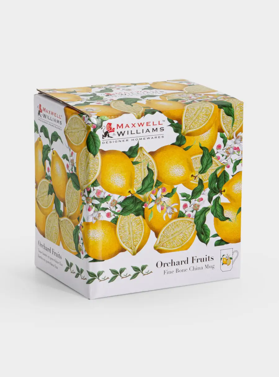 Кружка, 300 мл, фарфор F, белая, Лимон, Orchard Fruits, image-5