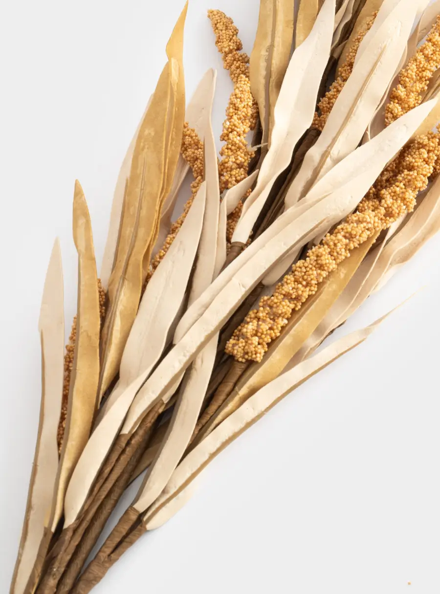 Ветка декоративная, 95 см, полиэтилен/пенопласт, Сухоцветы, Light autumn ,image-1