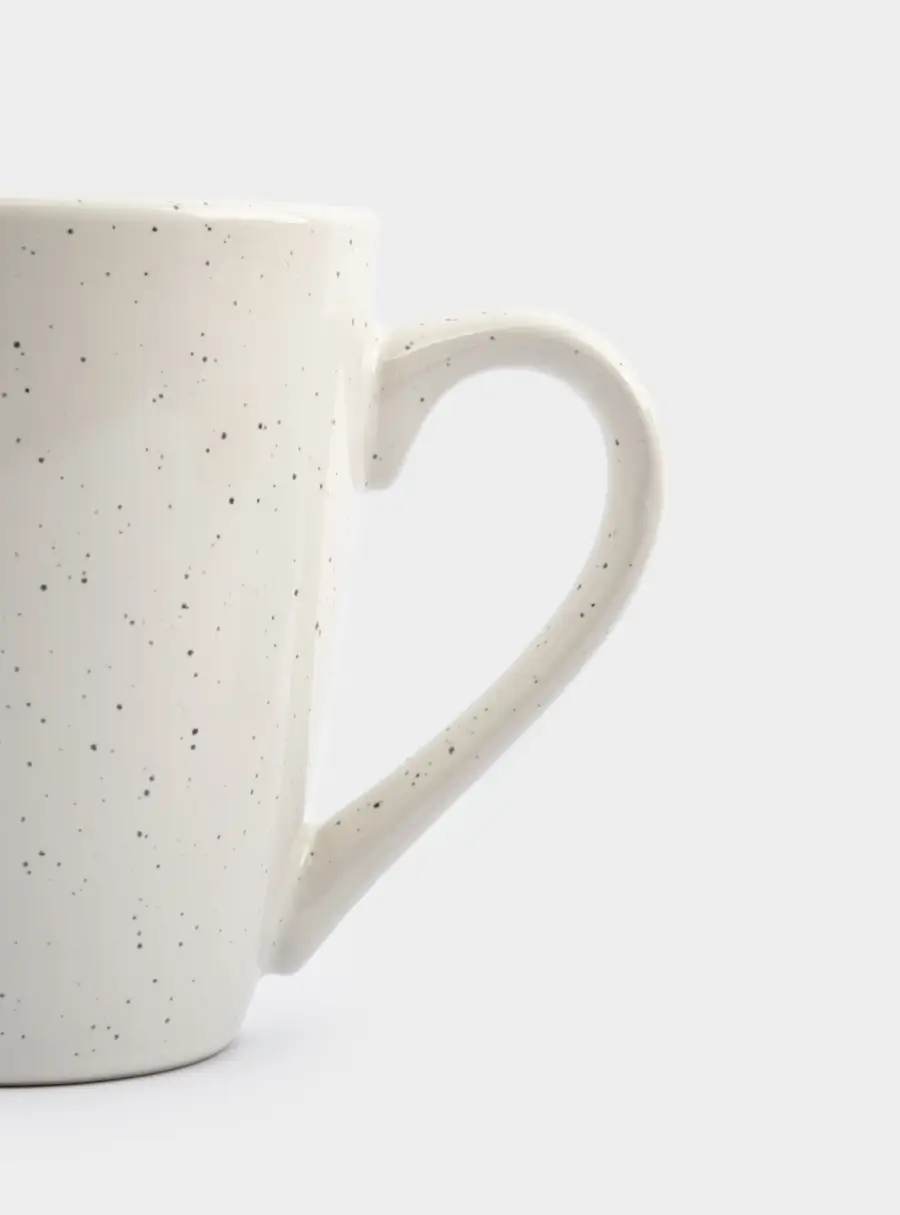 Кружка, 350 мл, 2 шт, керамика, молочная, в крапинку, Viveiro, image-5