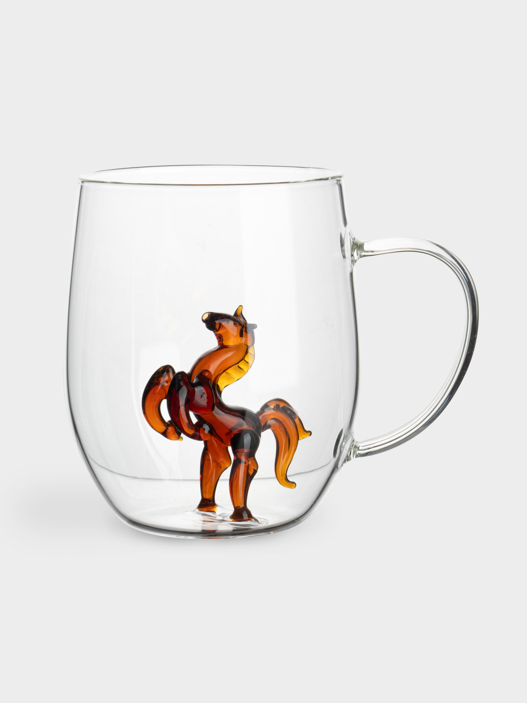 Кружка, 540 мл, стекло Б, Конь, Bright horse, image-0