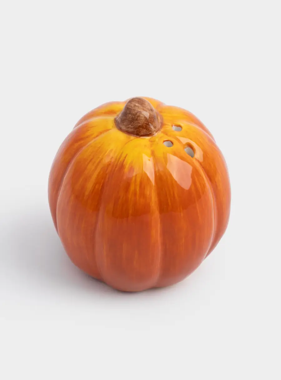 Емкость для соли или перца, 7 см, керамика, оранжевая, Тыква, Bright pumpkin ,image-1