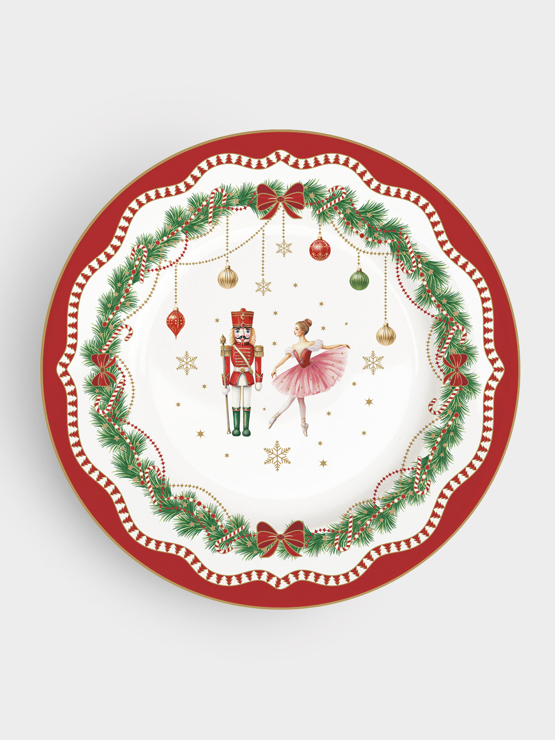 Тарелка закусочная, 19 см, фарфор P, белая, Щелкунчик и фея, Magie de Noel, image-0