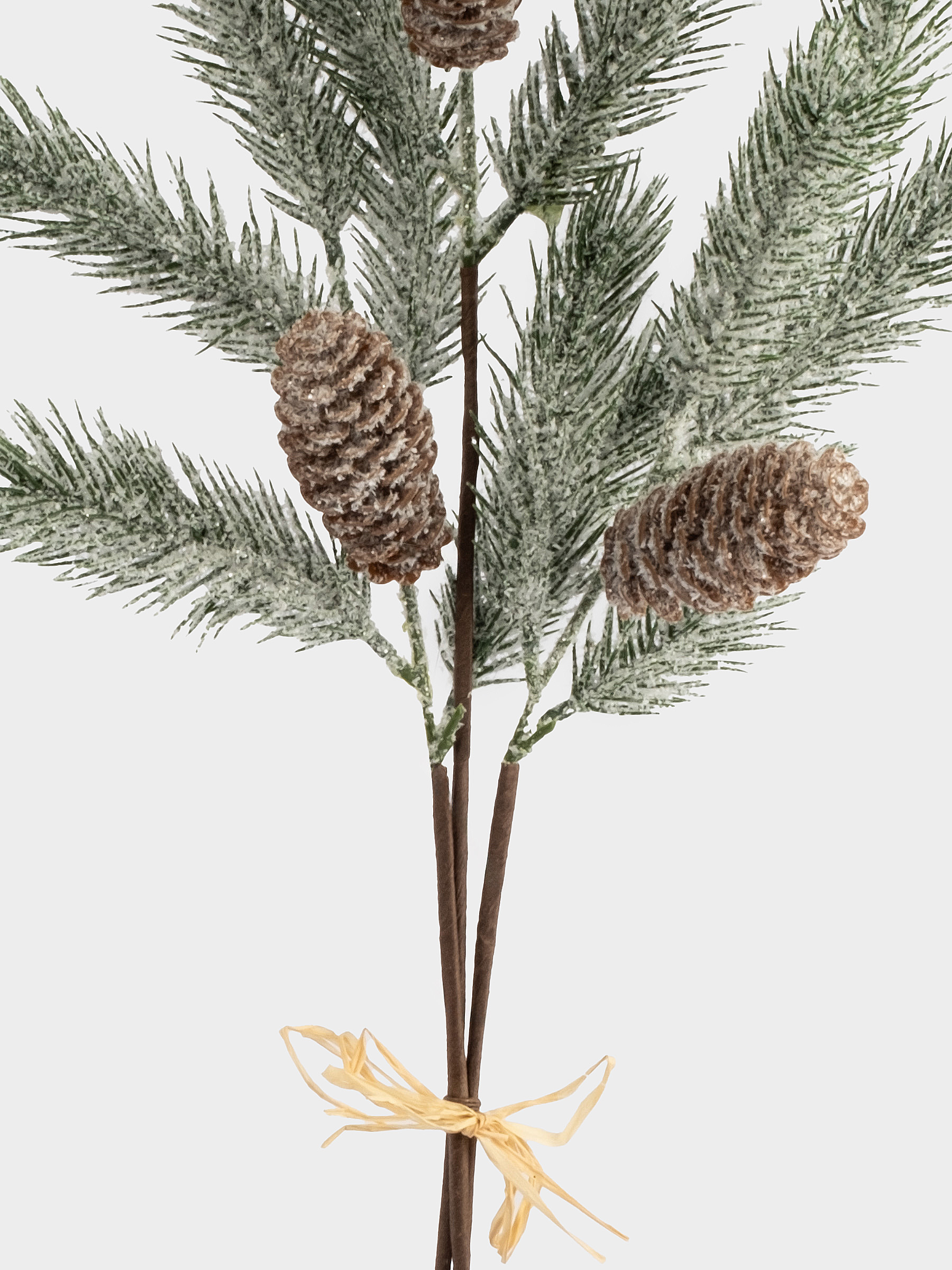 Ветка декоративная, 70 см, пластик/шишки, Шишки на ветке, Interior natural, image-2