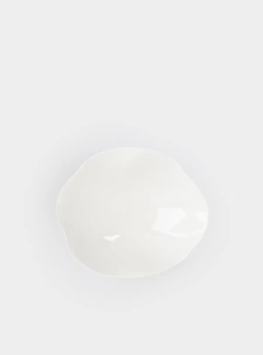 Салатник, 22х18х7 см, 500 мл, фарфор P, белый, Волнистый край, White ocean, image-4