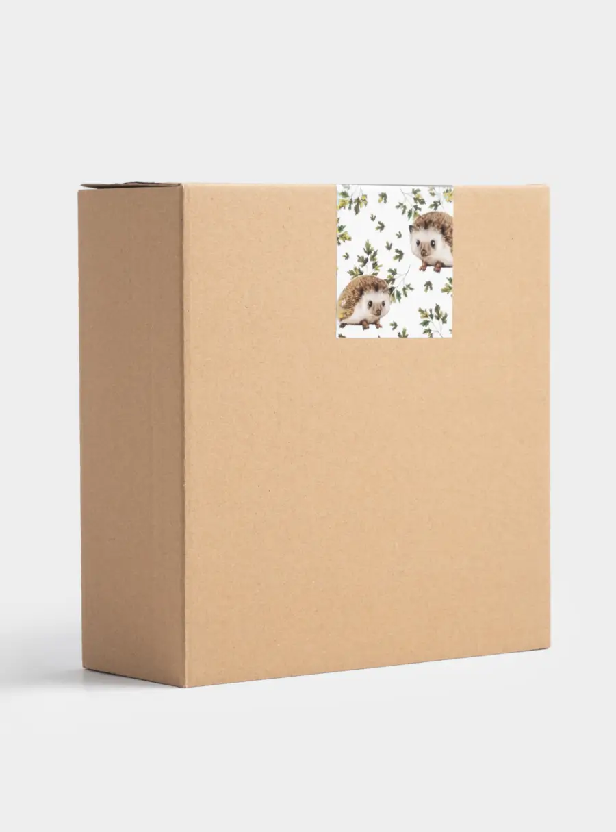 Блюдо, 20х17 см, керамика, зеленое, Еж на листе, Autumn forest, image-5