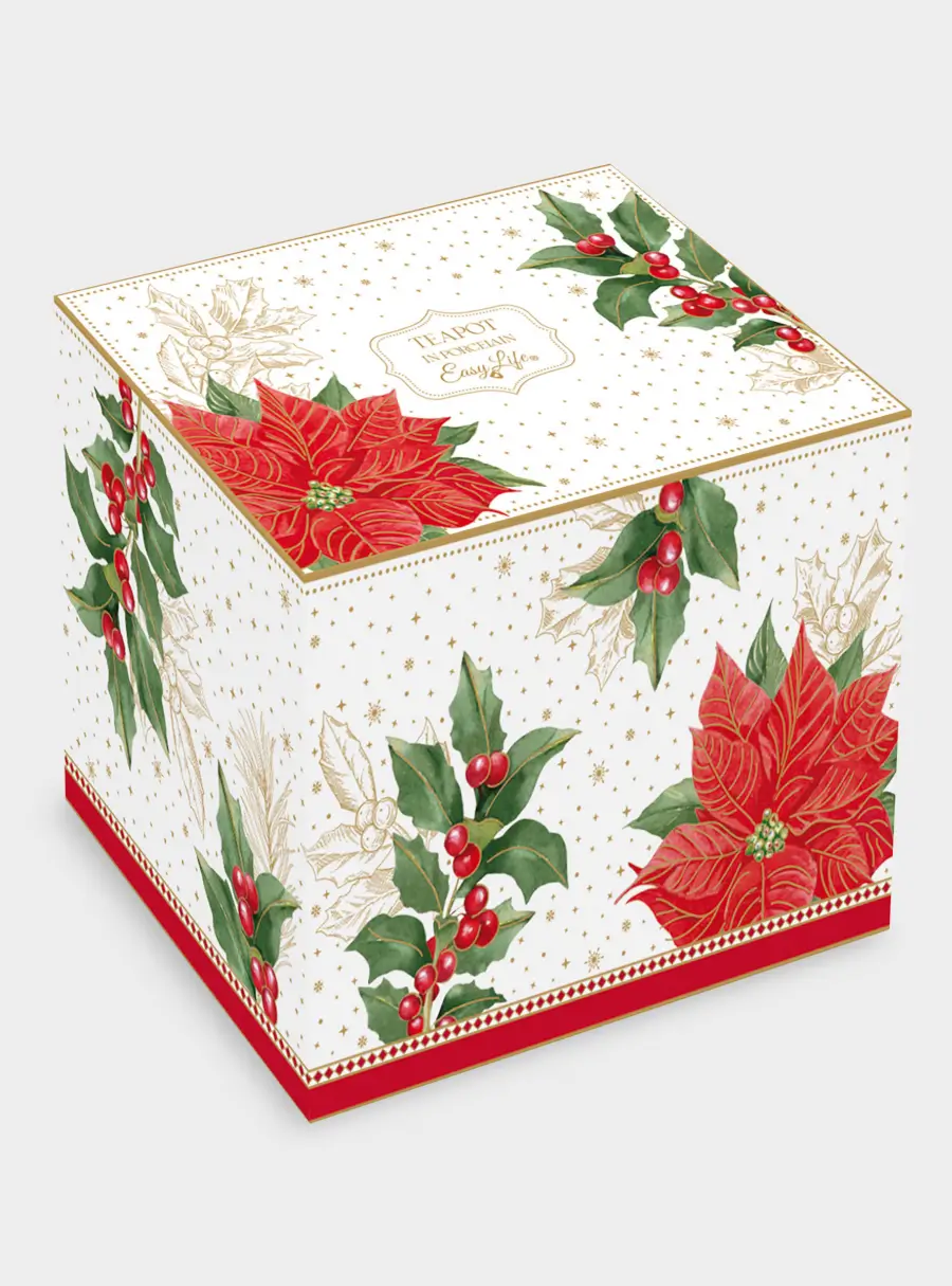 Чайник, 800 мл, Пуансеттия и ягоды, image-1