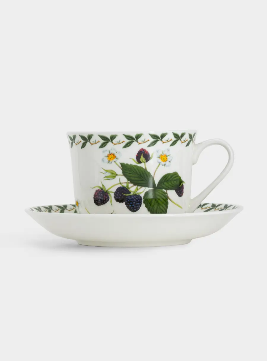 Пара чайная, 1 перс, 2 пр, 480 мл, фарфор F, белая, Ежевика,  Orchard Fruits ,image-3