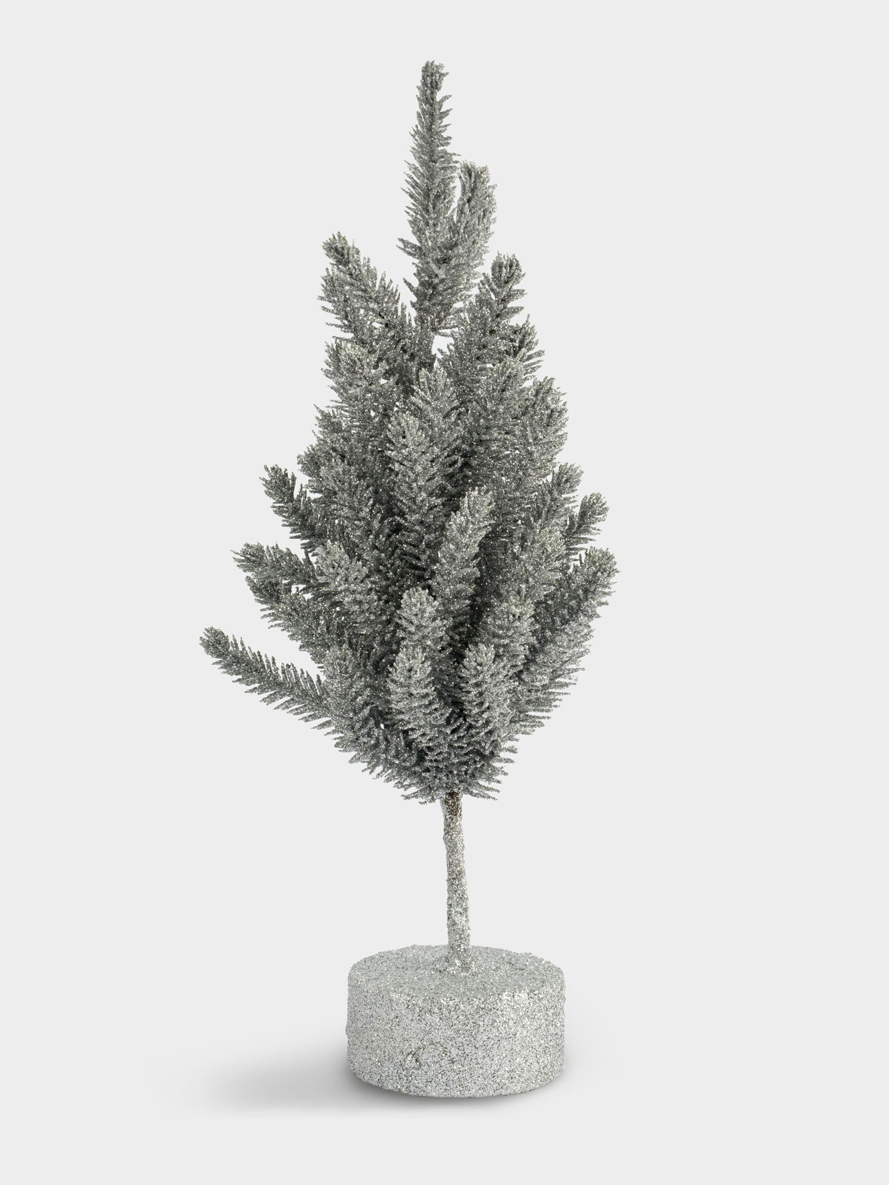 Ель искусственная, 30 см, полиэтилен, серебристая, New year , image-0