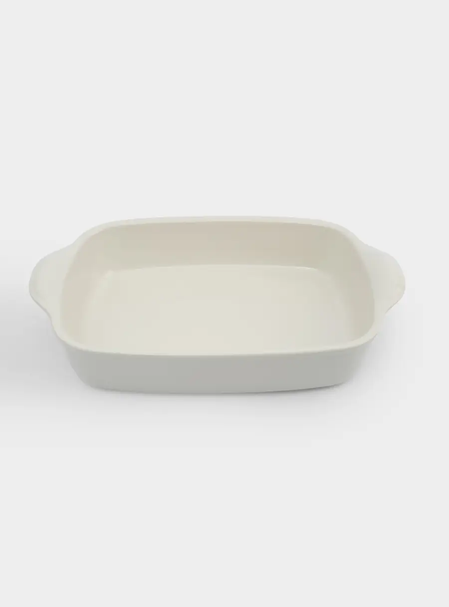 Форма для запекания, 29х22 см, керамика, прямоугольная, молочная, Baker ,image-1