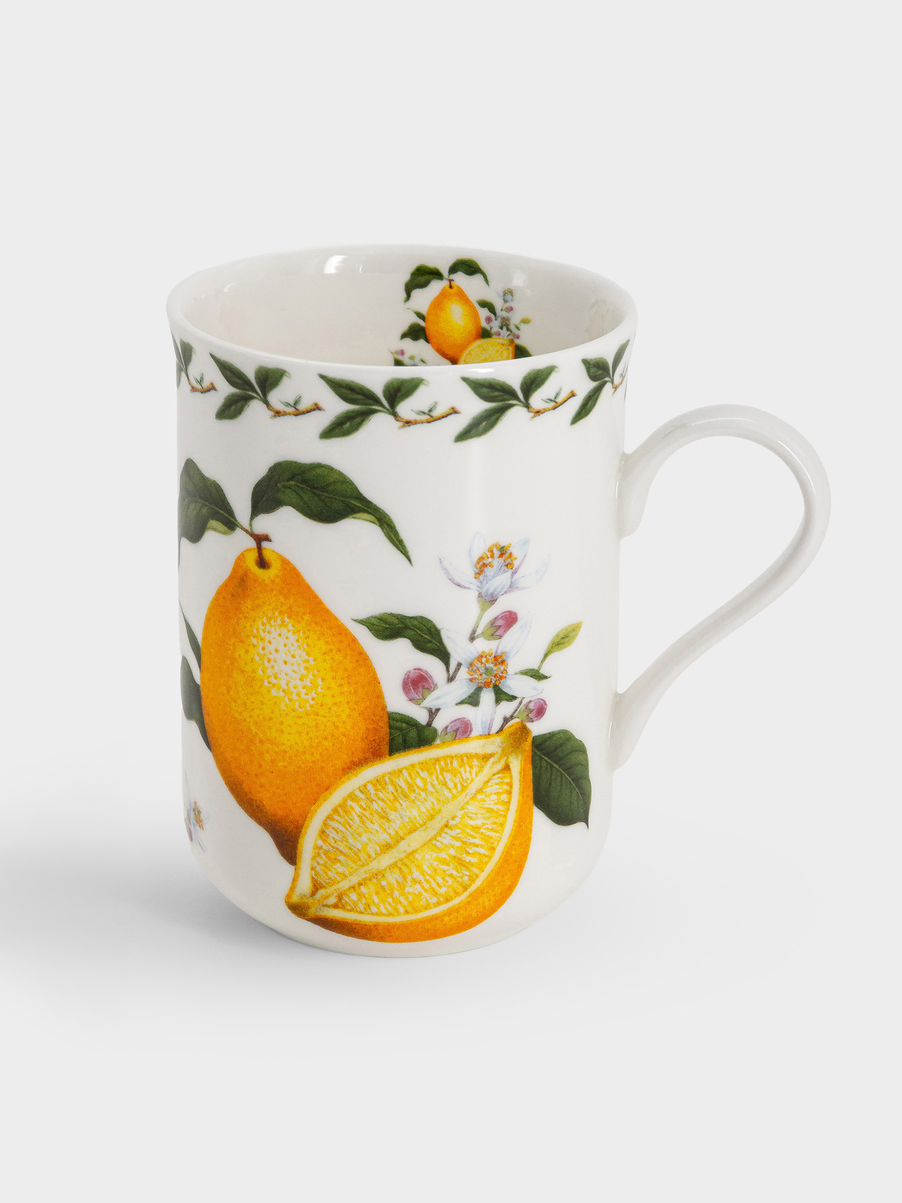 Кружка, 300 мл, фарфор F, белая, Лимон, Orchard Fruits, image-0