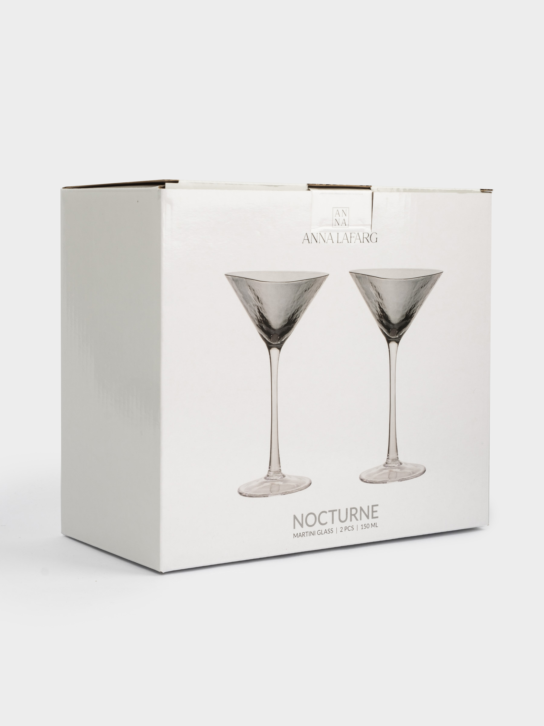 Бокал для мартини, 150 мл, 2 шт, стекло, серый, Nocturne, image-5