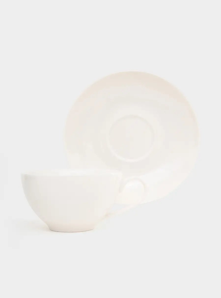 Чашка с блюдцем, 250 мл, Белая коллекция, image-2