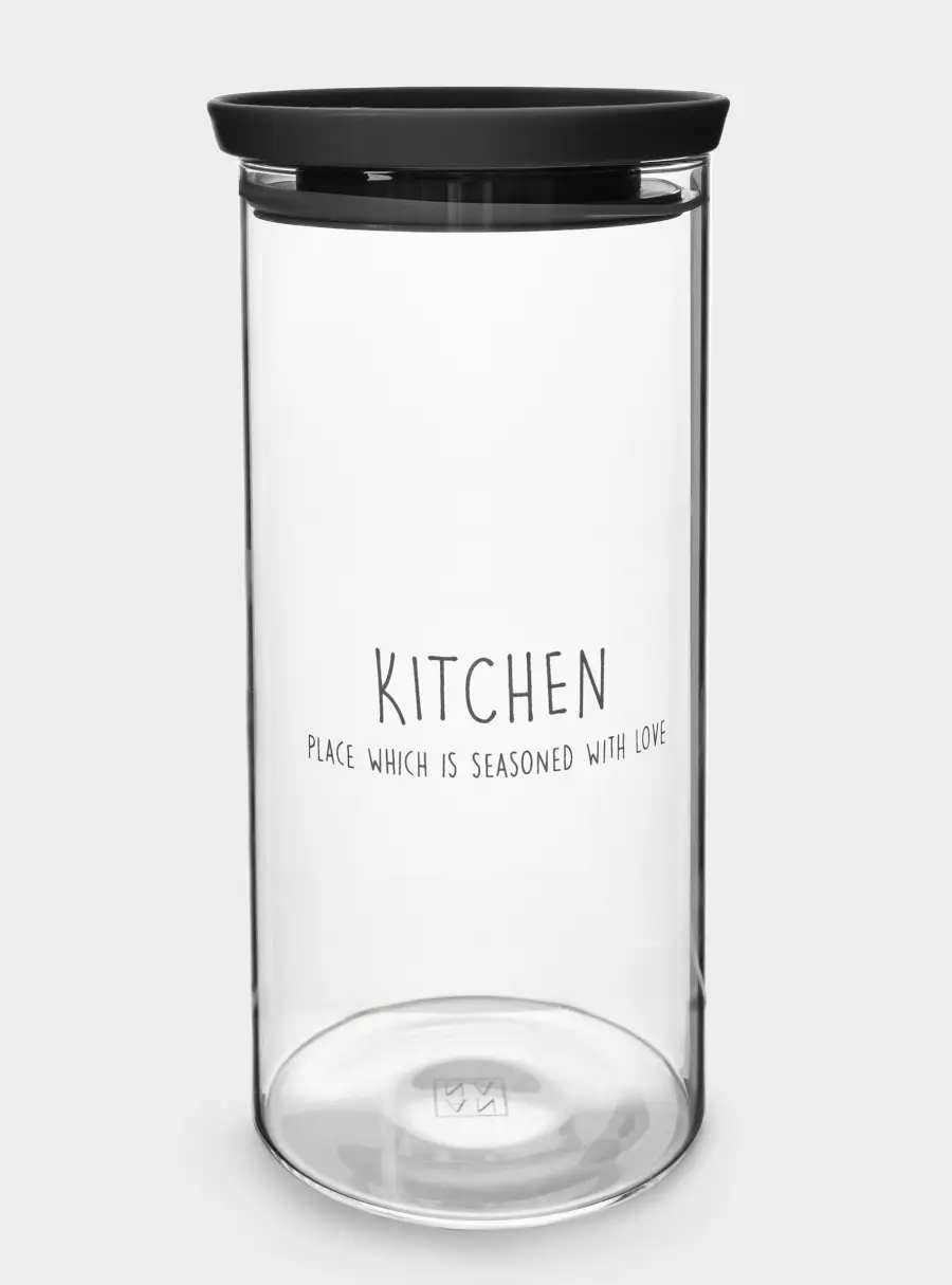 Банка для сыпучих продуктов, 1,1 л, стекло Б/пластик, Special ,image-2