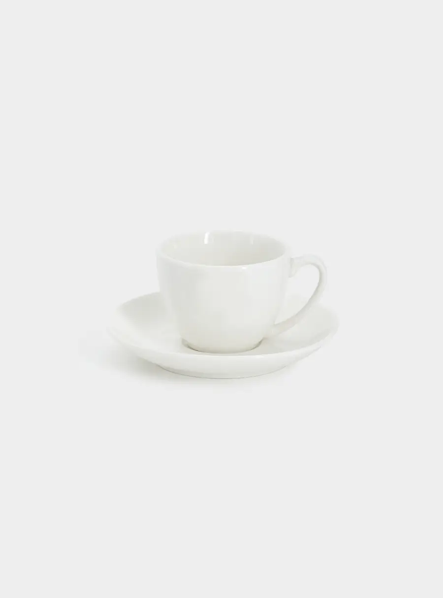 Пара кофейная, 1 перс, 2 пр, 100 мл, фарфор P, белая, White Basics