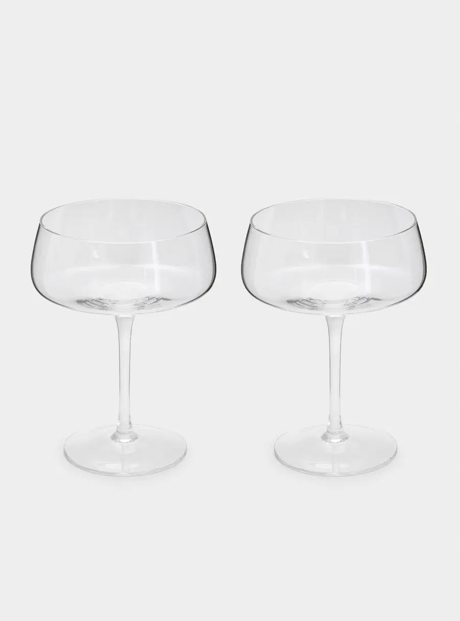 Бокал-креманка для шампанского, 450 мл, 2 шт, стекло, Melody ,image-0