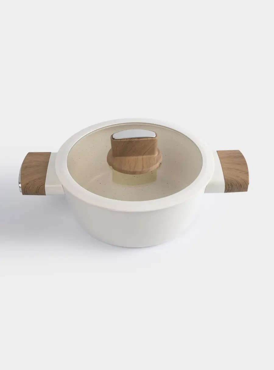 Кастрюля, 20 см, 2,2 л, с крышкой, с покрытием, алюминий, молочная, Palisander ,image-1