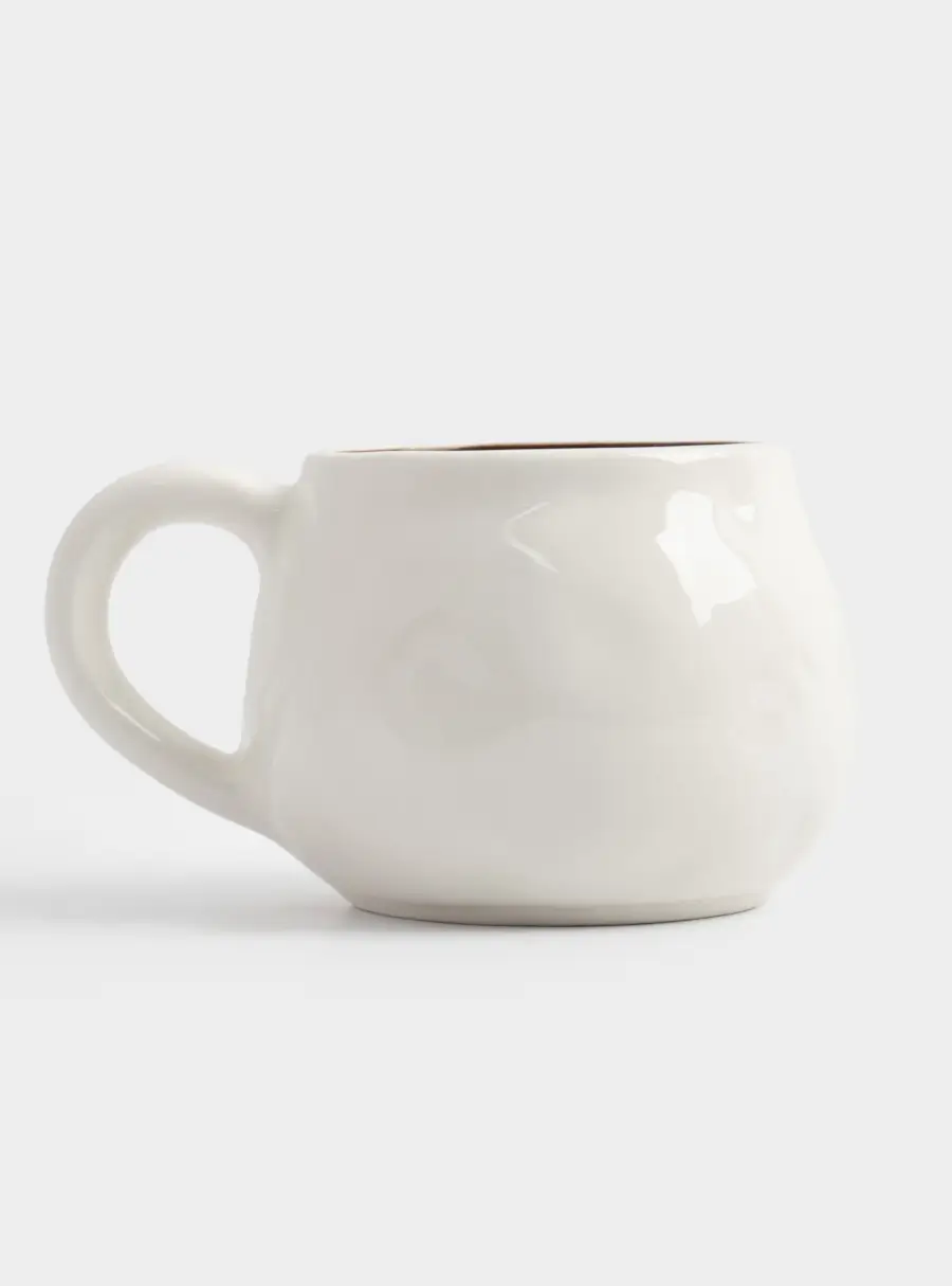 Кружка, 460 мл, керамика, бело-бордовая, Мятый эффект, Действуй, Message, image-3