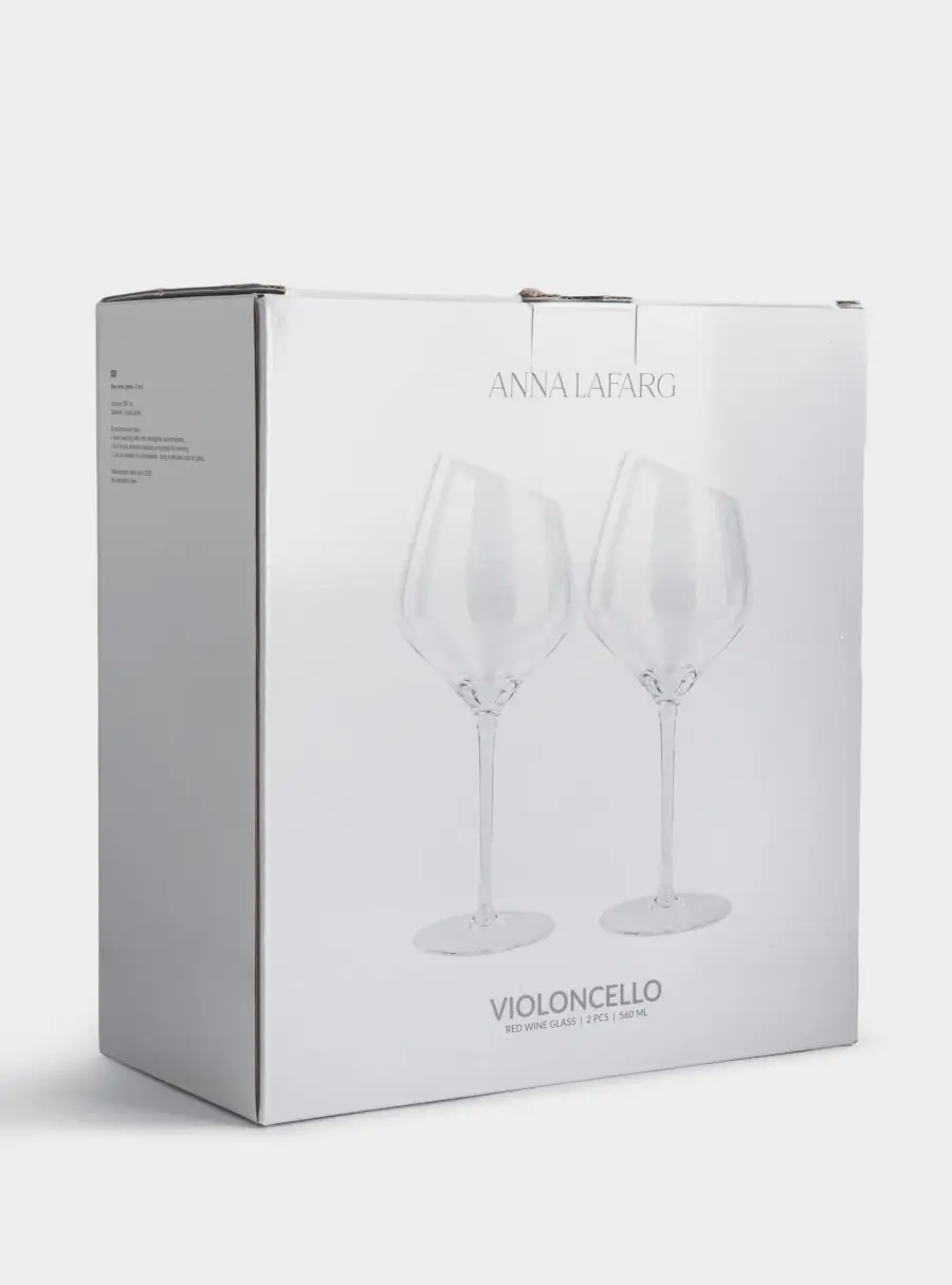 Бокал для красного вина, 560 мл, 2 шт, кристальное стекло, Violoncello, image-6