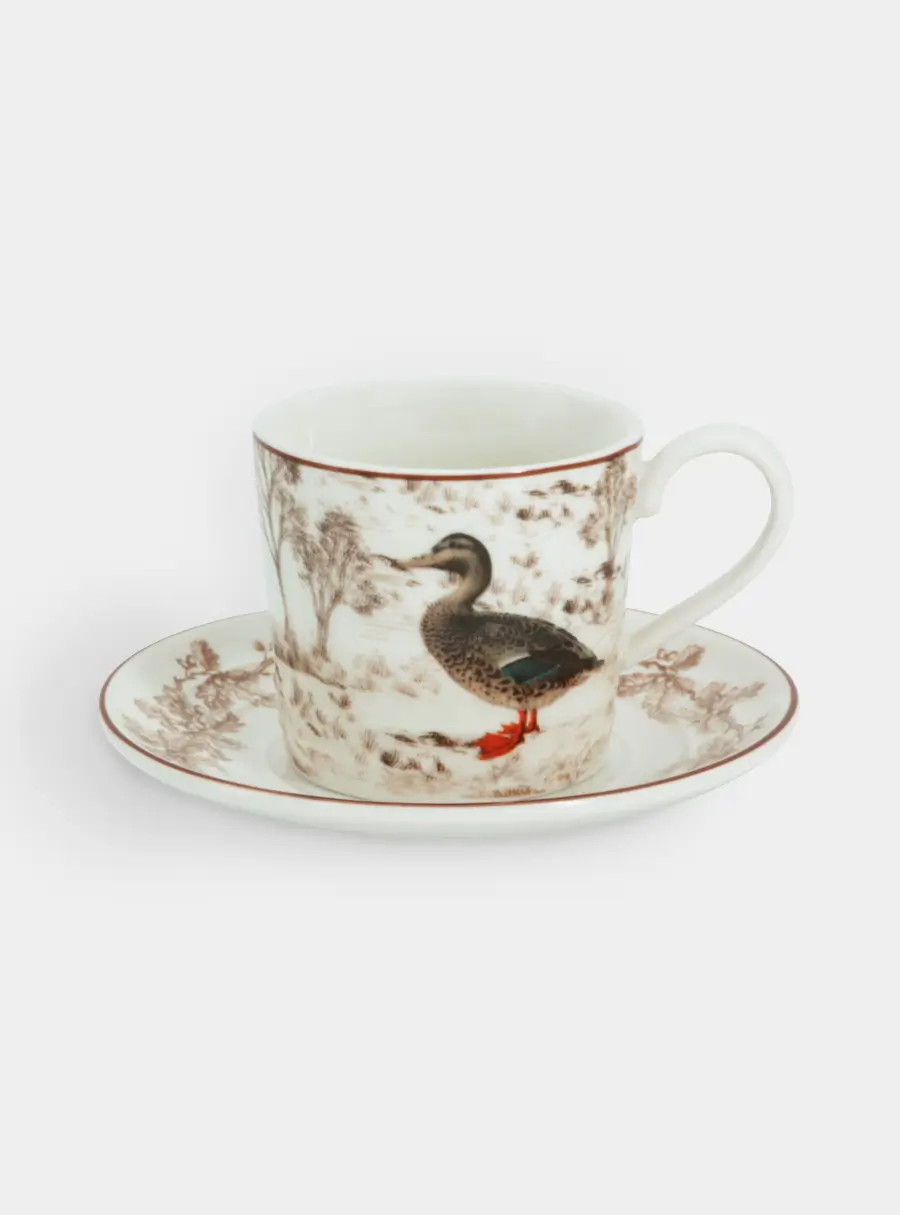 Чашка с блюдцем, 200 мл, Охота