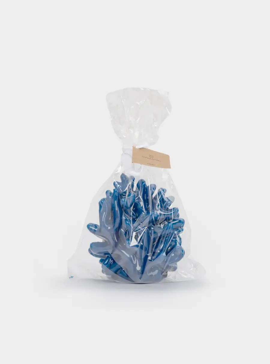 Свеча, 10x11 см, синяя, Коралл, Sea, image-6