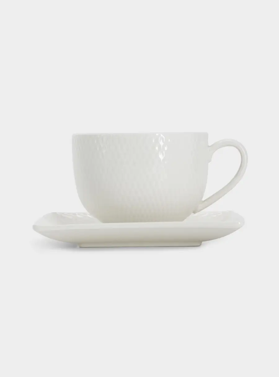 Чашка с блюдцем, 220 мл, квадратная, Даймонд, image-5