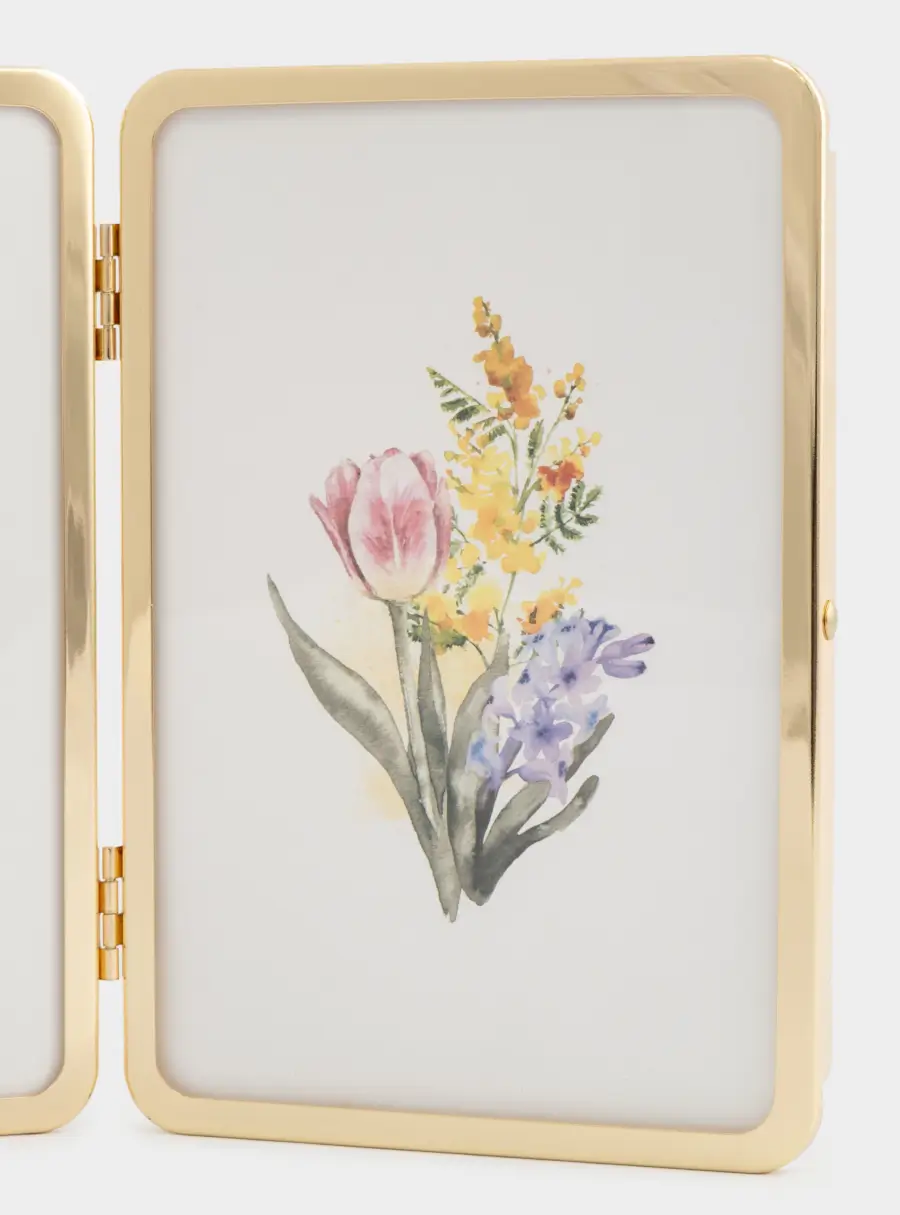 Фоторамка, 22х16 см, для двух фотографий, металл/стекло, золотистая, Museum, image-4