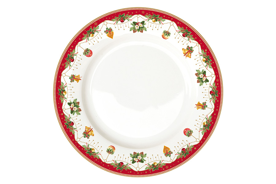 Тарелка обеденная Новогодние традиции, 26,5 см