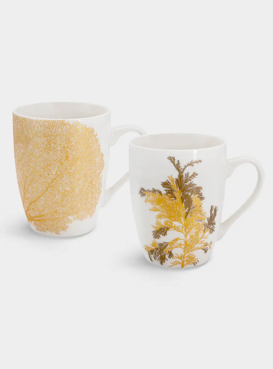 Кружка, 330 мл, 2шт, фарфор P, белый, Singapore ,image-0