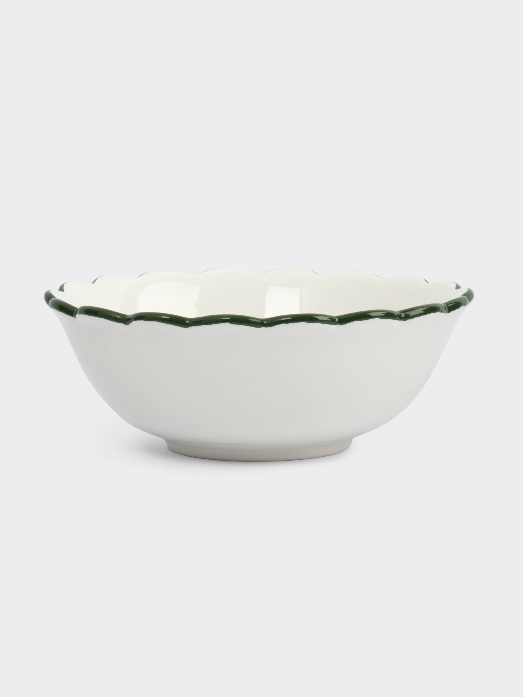 Салатник, 20х8 см, 1,2 л, керамика, зеленый, Лошадка у елки, Festival, image-0