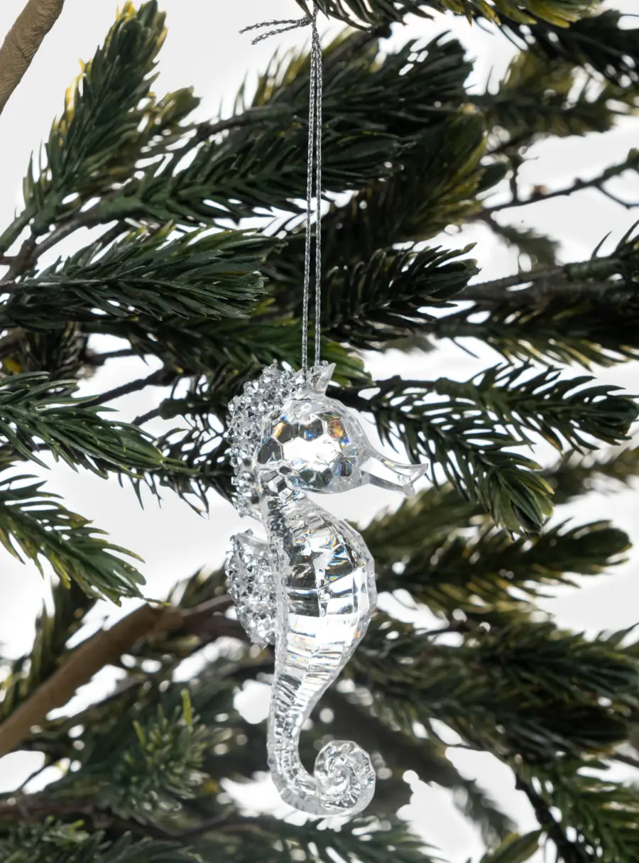 Игрушка елочная, 9 см, акрил, прозрачная, Морской конек, Event ,image-2