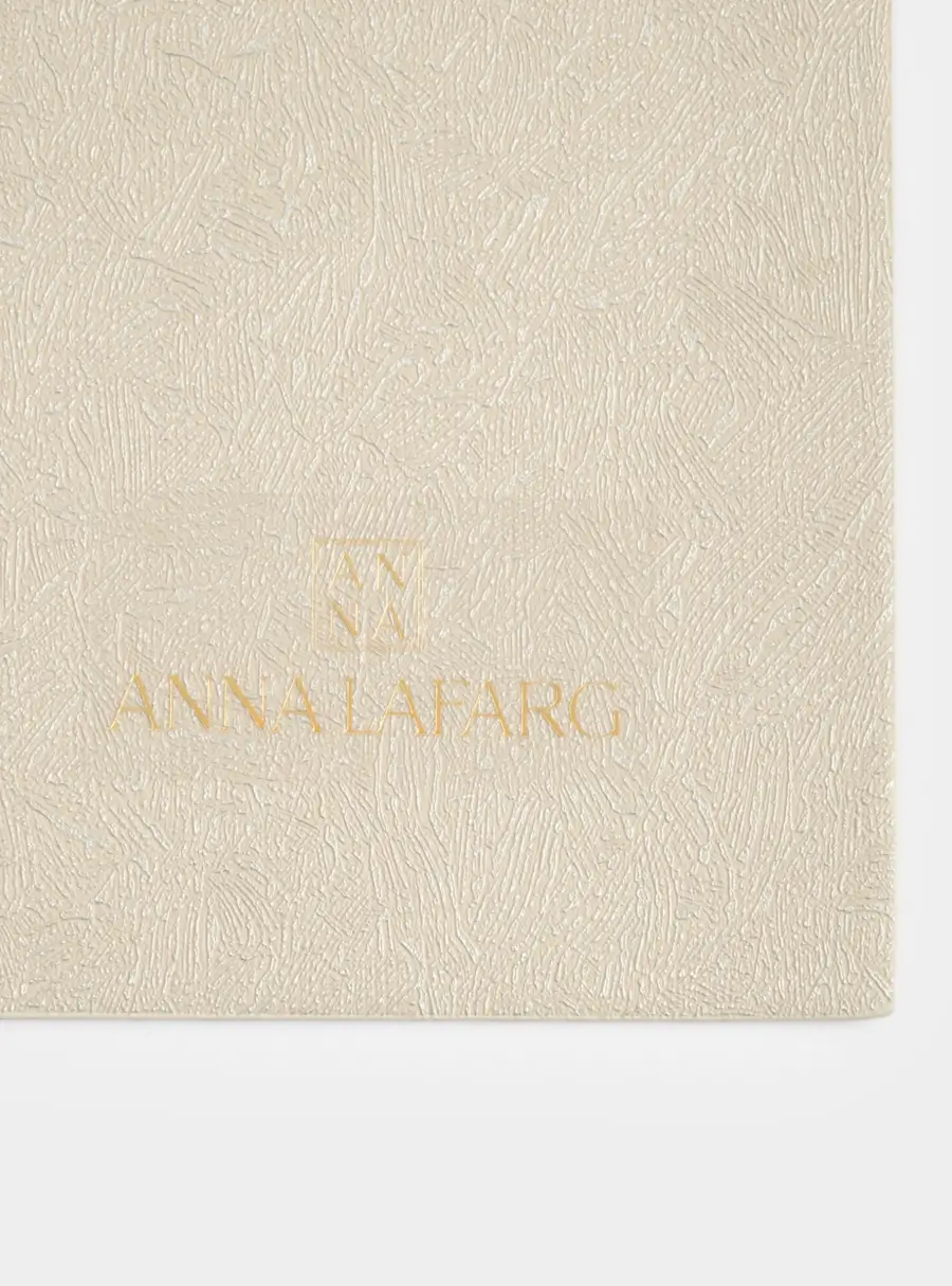 Салфетка под приборы, 30х45 см, ПВХ/полиэстер, прямоугольная, серебристая, Тиснение ,image-3