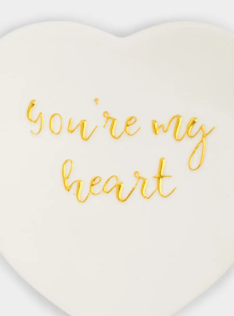 Подставка под кружку, 13х9 см, керамика/пробка, сердце, белая, Надпись ,image-2
