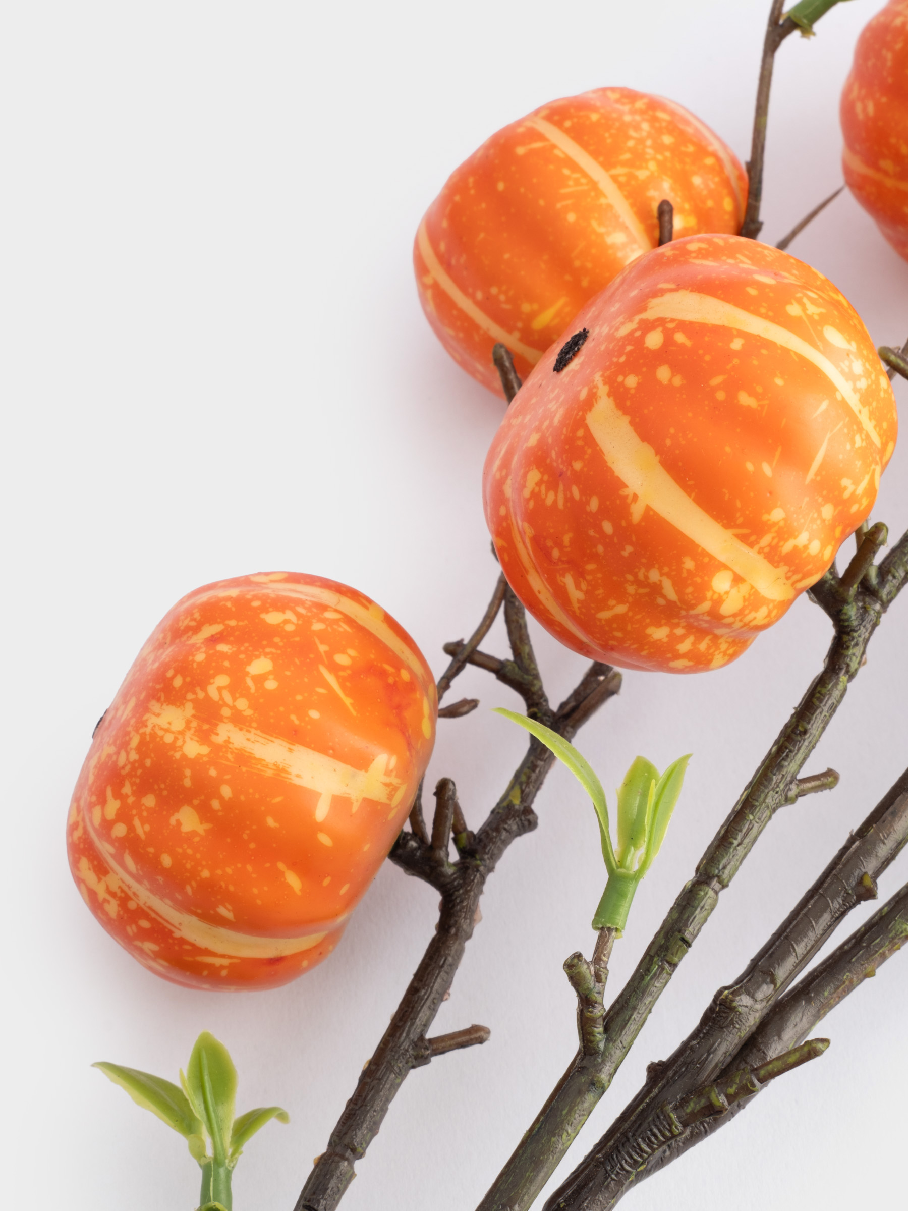 Ветка декоративная, 94 см, полиэстер/пластик, Тыквы, Bright pumpkin, image-3