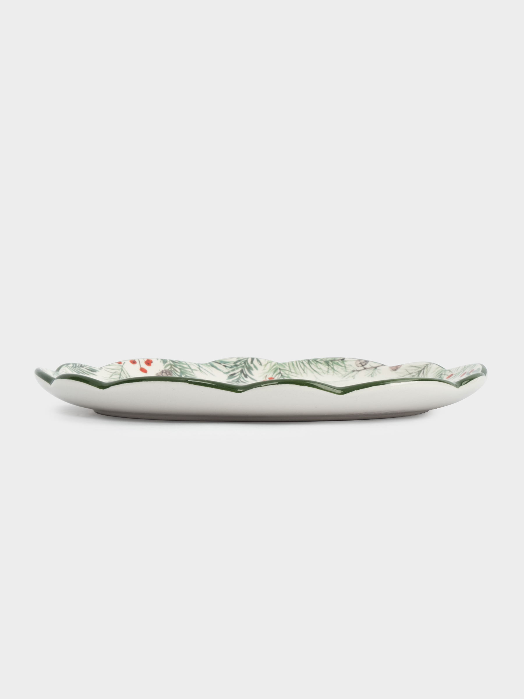 Тарелка закусочная, 20 см, керамика, зеленая, Лошадка, Festival, image-2