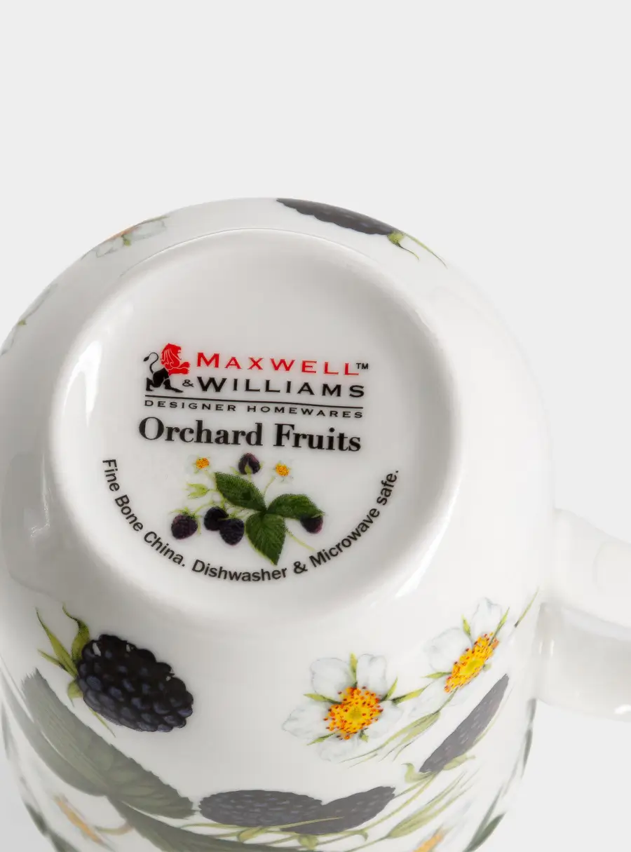 Кружка, 300 мл, фарфор F, белая, Ежевика, Orchard Fruits, image-4
