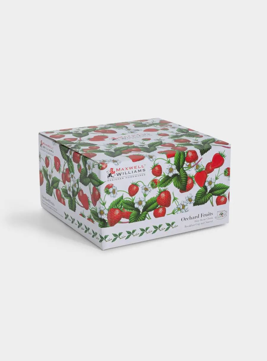 Чашка с блюдцем, 480 мл, Земляника, image-7