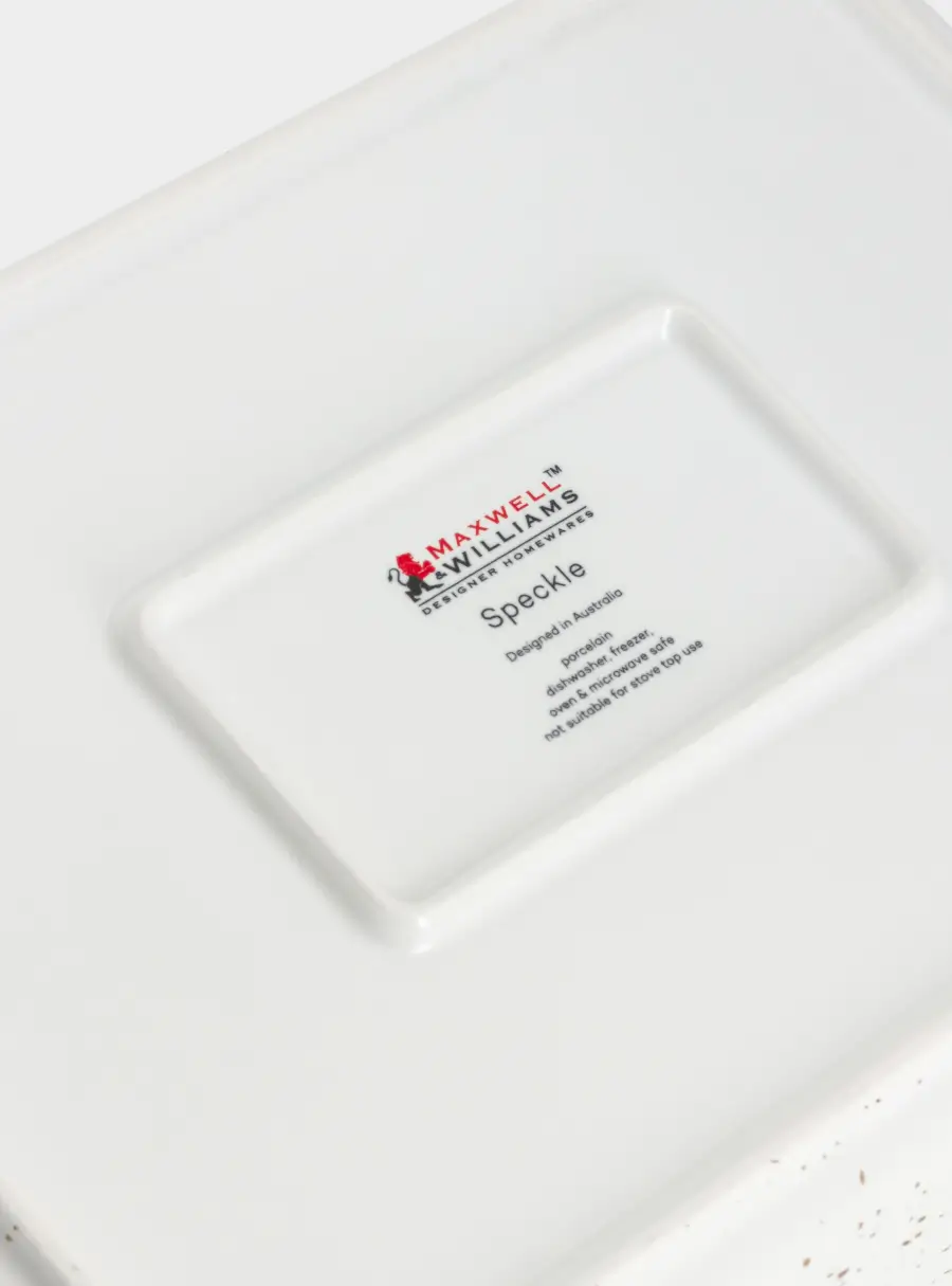 Форма для запекания, 28х20 см, с крышкой, фарфор P, прямоугольная, молочная, в крапинку, Speckle, image-9