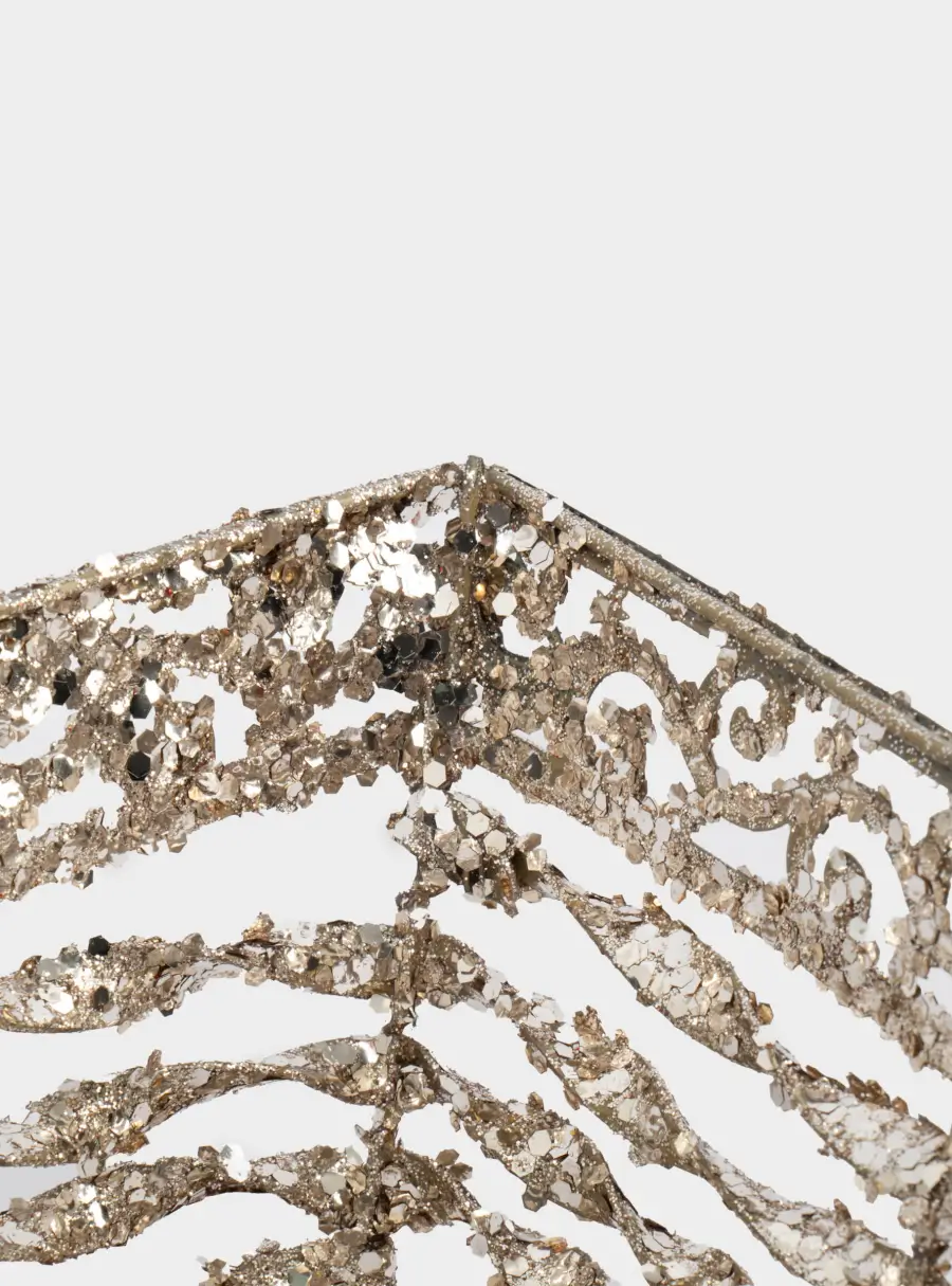 Корзина декоративная, 25х20 см, пластик/металл, прямоугольная, шампань, Celebration ,image-3