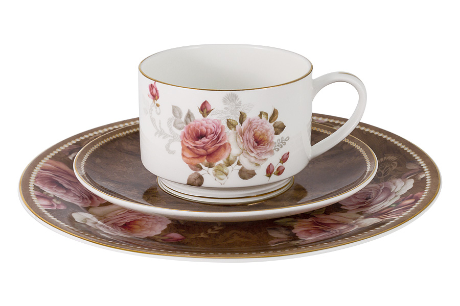 Чайный сервиз Английская роза, 6 персон, 21 предмет