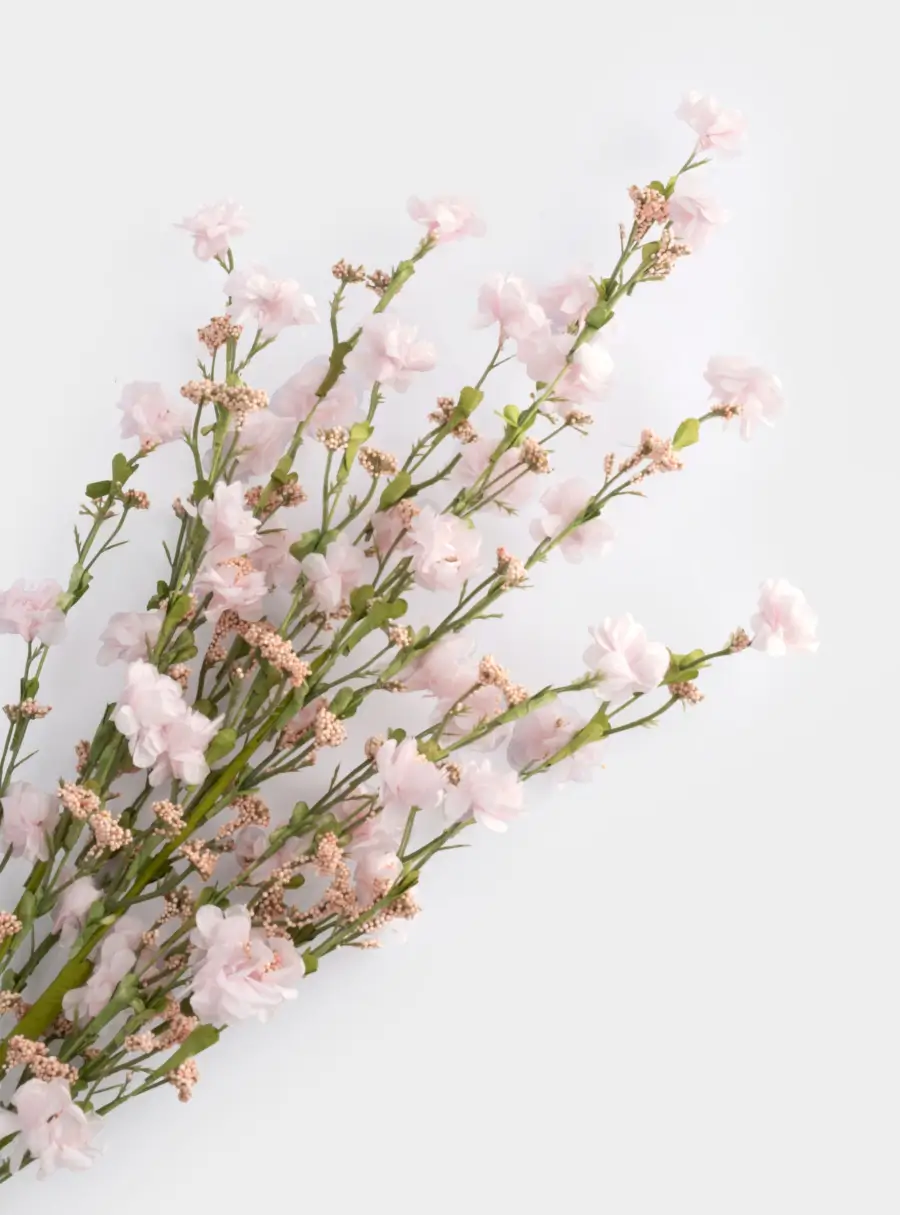 Ветка декоративная, 80 см, пенопласт/металл, Розовая ветка, Interior spring ,image-1