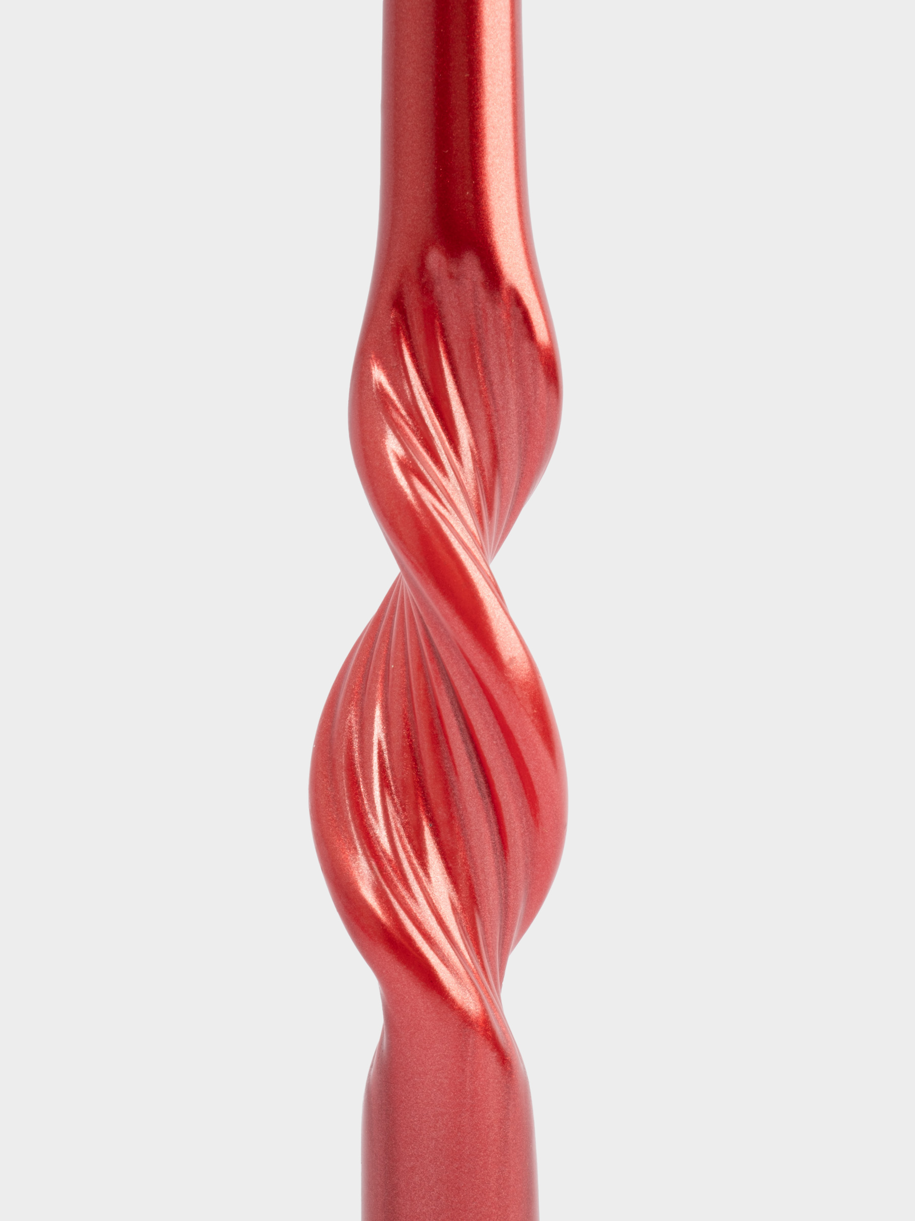 Свеча, 25 см, 2 шт, красная, Витая, New year, image-2