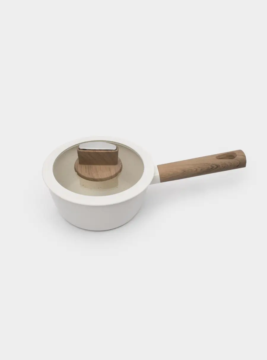 Ковш, 16 см, 1,2 л, с крышкой, с покрытием, алюминий, молочный, Palisander ,image-2