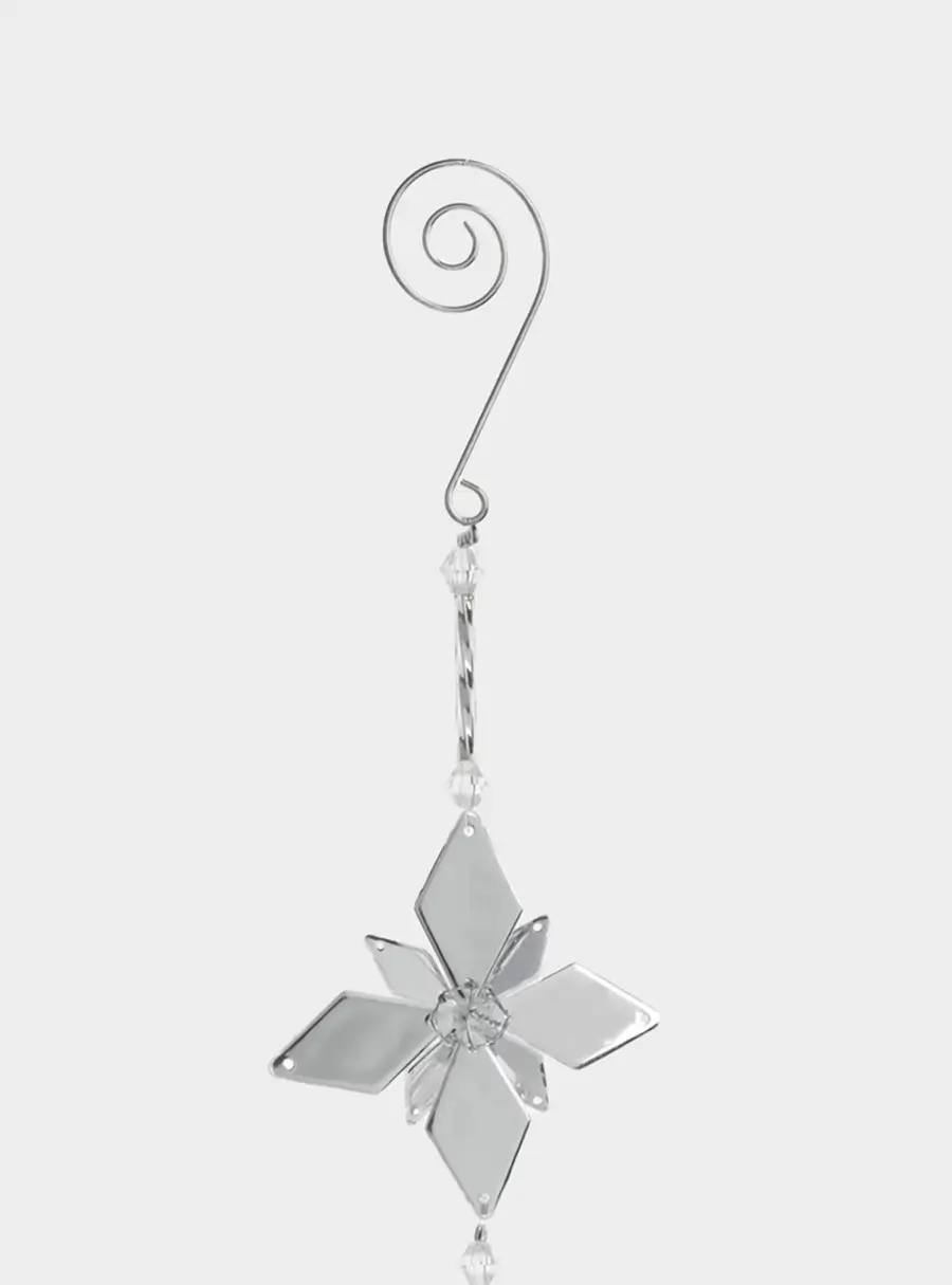 Украшение декоративное, 29 см, подвесное, акрил/металл, Звезда с кристаллом, Event ,image-1