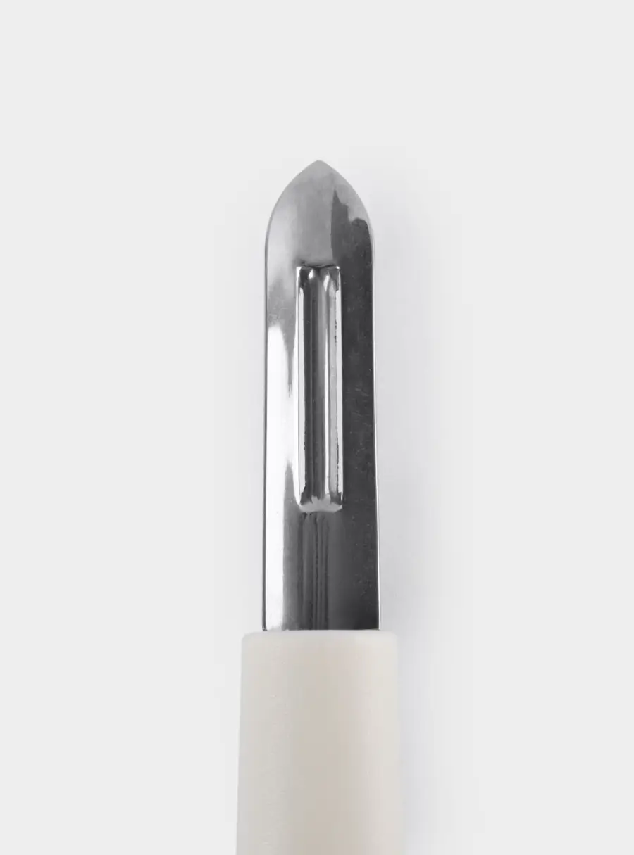 Овощечистка, 20 см, сталь/пластик, серо-бежевая, Universal, image-5