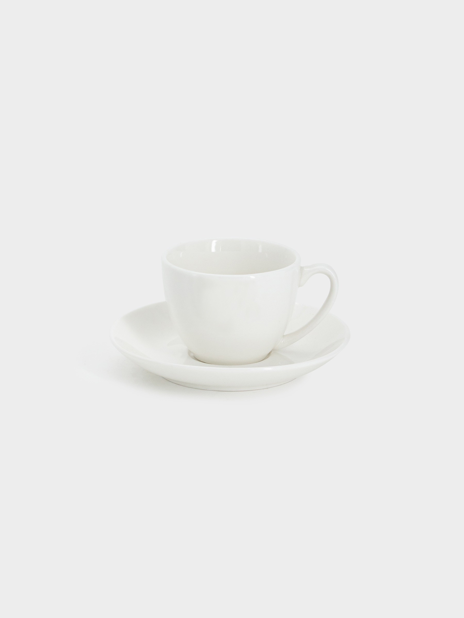 Пара кофейная, 1 перс, 2 пр, 100 мл, фарфор P, белая, White Basics, image-0