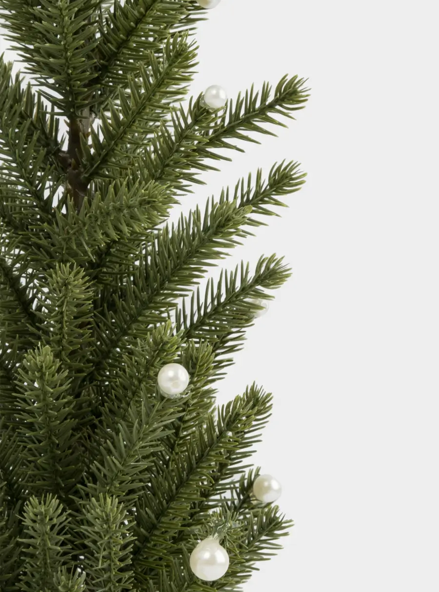 Ель искусственная, 40 см, полиэтилен, Жемчуг, New year ,image-2